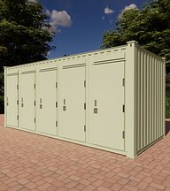 5 Person Toilet Block